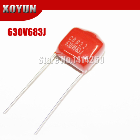 10PCS CBB 630V683J 68NF 0.068UF Pitch 10MM 683J 630V CBB Polypropylene film capacitor ► Photo 1/1