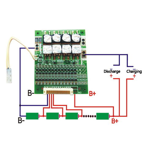 13S BMS 50A 48V 18650 Li-ion Lithium Battery Protection Board PCM BMS 13S Balance Circuit Charging Board For Electric Vehicles ► Photo 1/5