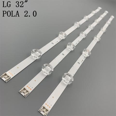 New 3pcs(2*A*6LEDs,1*B*7 LEDs) LED backlight strip Replacement for LG TV 32LN540 32LN550FD Innotek POLA2.0 32 inch A B type ► Photo 1/5