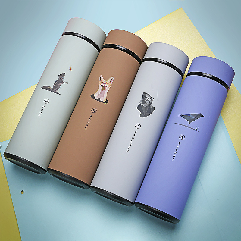 Stainless Steel Tumbler Thermocup  Cat Travel Thermos Cup Bottle -  350ml/500ml - Aliexpress