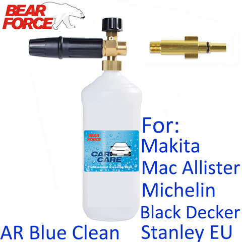 Car Foam Wash Snow Foam Lance Pressure Washer Foam Nozzle for Makita Mac Allister Michelin Black Decker Stanley AR Blue Clean ► Photo 1/6