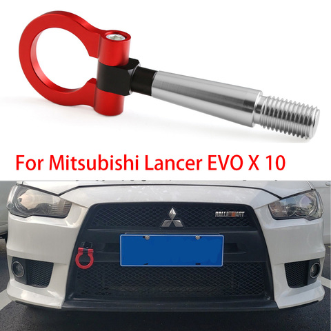 Black/Red/Blue Towing Bar For Car Track Racing  Tow Ring Hook Kit For Mitsubishi Lancer EVO X 10 2008-2016 Trailer Towing Bar ► Photo 1/6