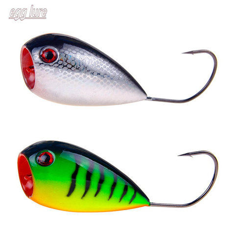 1PCS Egg Lures Single Hook Fishing Lure Crankbaits 8cm 13g Popper Isca Artificials Bait Croatian Floating Hard Baits Fish Lures ► Photo 1/6