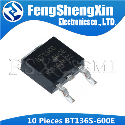 10pcs/lot BT136S-600E BT136S 600E TO-252 TRIAC ► Photo 1/1