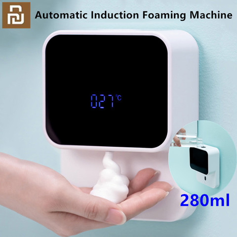 Original Youpin LED Display Automatic Induction Foaming Hand Washer Sensor Foam Household Infrared Sensor For Homes Mall WC ► Photo 1/6