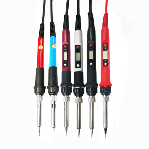 60/80W digital electric soldering iron welding iron tool  temperature adjustable soldering  iron tips/ stand/ tin wire ► Photo 1/6