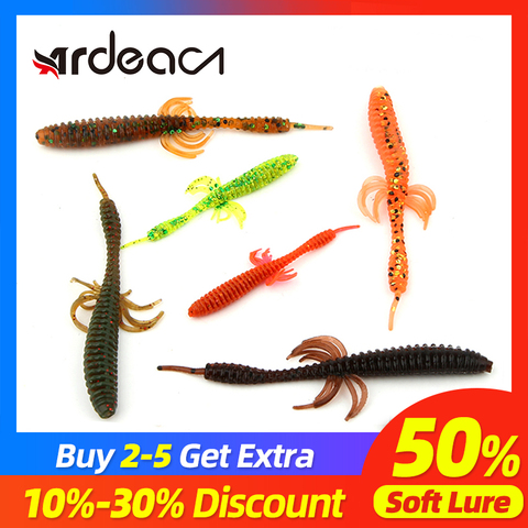 ARDEA fishing soft lure 75mm 1.3g Artificial Silicone Bass Pike cross tail Minnow Swimbait Plastic Baits Worm lure ► Photo 1/6