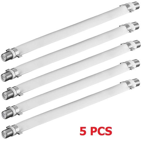 White Flat Window Cable TV Coaxial Cable Coupler F-Type, 20cm ► Photo 1/3