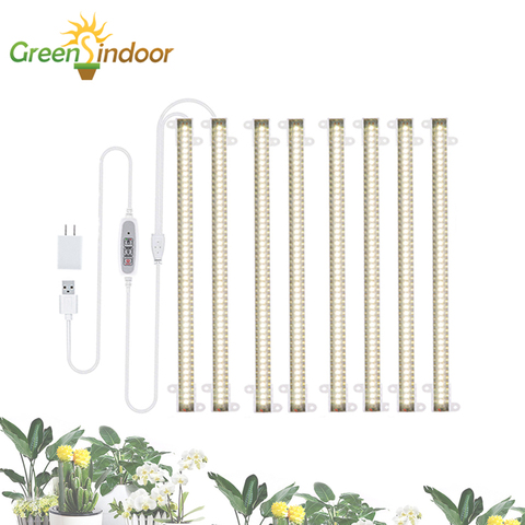 Full Spectrum Phyto Lamp High Luminous Efficiency USB Tube Timer Warm White Led Bar Phytolamp For Seedlings Greenhouse Grow Tent ► Photo 1/6