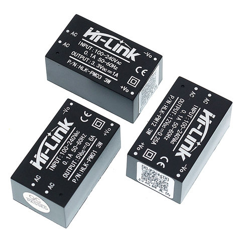 HLK-PM01 HLK-PM03 HLK-PM12 AC-DC 220V to 5V/3.3V/12V mini power supply module intelligent household switch power module UL/CE ► Photo 1/6