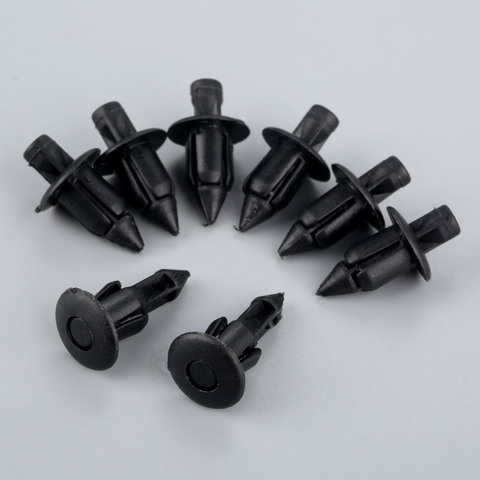 Yetaha 50 Pcs Plastic Rivets Car Push Clips Universal Auto Fairing Trim Panel Fastener Clips 6mm x 12mm ► Photo 1/6