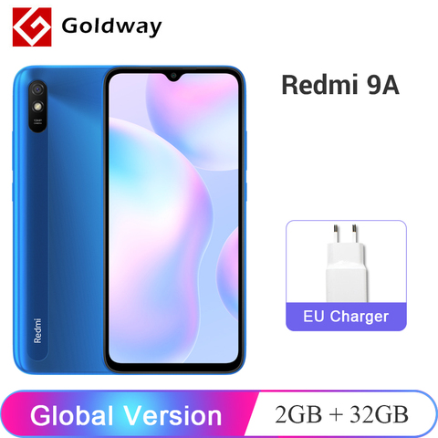 Global Version Xiaomi Redmi 9A 9 A 2GB RAM 32GB ROM Mobile Phone MTK Helio G25 Octa Core 13MP AI Rear Camera 6.53