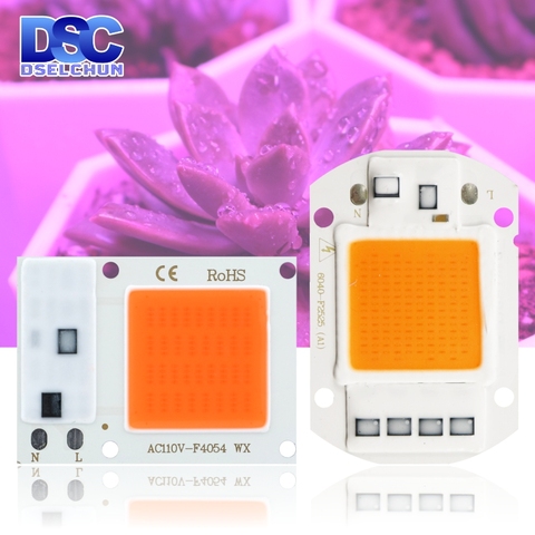Led Grow Chip 10W 20W 30W 50W full spectrum 110V 220V cob grow light chip 380nm-840nm for Indoor Plant Seedling Grow and Flower ► Photo 1/6