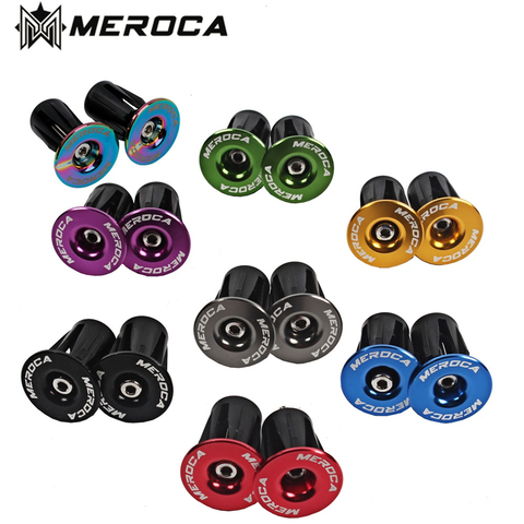 MEROCA Mountain Bike Aluminum Alloy Inflated Lock To Plug Road Bicycle Handlebar  End Cap ► Photo 1/6