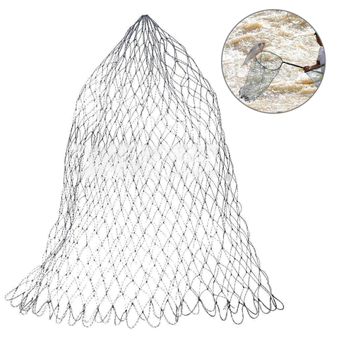 Nylon Fishing Trackle Collapsible Rhombus Mesh Hole 3Sizes Depth Folding Dip Net ► Photo 1/6