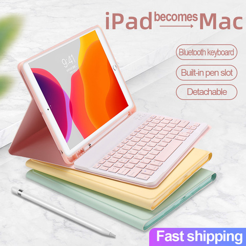For iPad 10.2 2022 9.7 2017 2022 5 6 7th 8th Generation Keyboard Mouse Case for iPad Air 1 2 3 4 10.9 Pro 9.7 10.5 11 Cover ► Photo 1/6