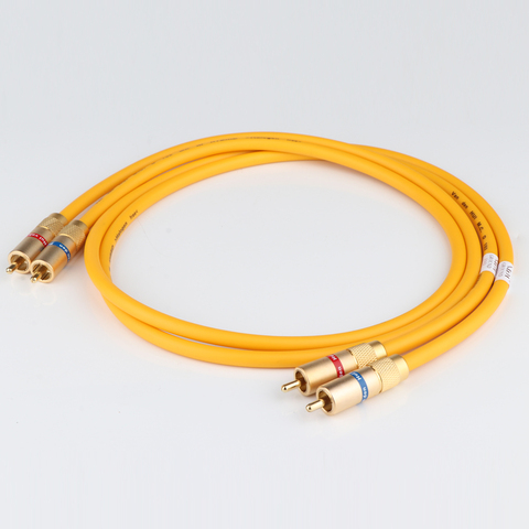 pair Van Den Hul The D-102 III HYBRID  (Halogen F) hifi Audio Cable with Gold plated RCA jack RCA to RCA VDH extension cable ► Photo 1/6