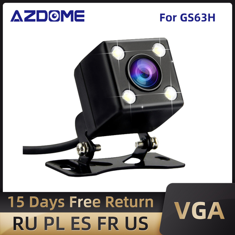 AZDOME Car Rear View Camera 2.5mm (4Pin) Jack Port Video Port With LED Night Vision For GS63H M06 dash cam Waterproof ► Photo 1/6