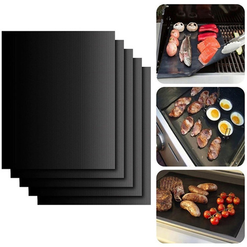 Meijuner Non-stick BBQ Grill Mat 40 * 33cm Baking Mat Cooking Grilling Sheet Heat Resistance Easily Cleaned Kitchen Tools ► Photo 1/6