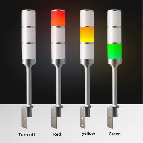 High Grand Aluminum Industrial Multilayer Stack light 3 layer L Rod LED Signal Tower Alarm caution Safety light for machinery ► Photo 1/6