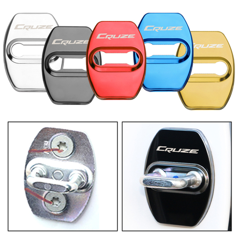 4PCS Car accessories Door Lock Buckle cover interior Door Lock cover protector Buckle For Chevrolet cruze 2009-2022 ► Photo 1/6