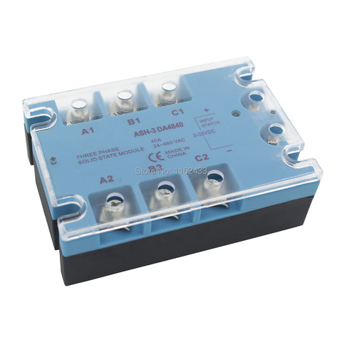 TSR-40DA three phase DC to AC 40A 90-480VAC solid state relay / SSR ASH-3 DA4840 ► Photo 1/5