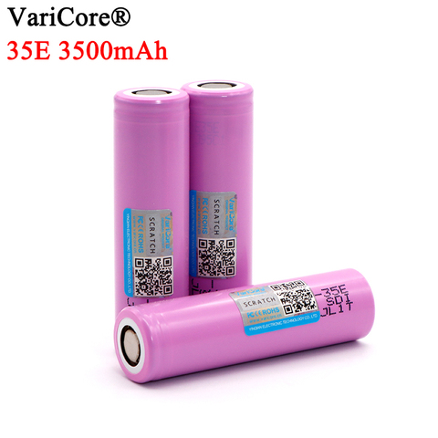 4-40PCS  VariCore 35E original 18650 power  lithium battery 3500mAh 3.7v 25A high power INR18650 35E Adapter for power tools ► Photo 1/3