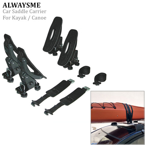 ALWAYSME 4PCS 70KGS Load Car Roof Saddle Carrier For Kayak/Canoe Car Kayak Carrier Car Top Kayak Mount Bracket ► Photo 1/6