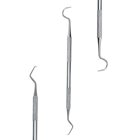 Dental Instrument Double-ended Design Tooth Scaler Dentistry Examine Teeth Cleaning Tool Stainless Steel Dentist Tooth Care Tool ► Photo 1/6