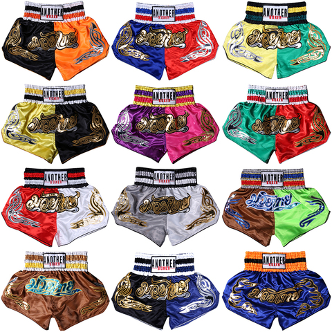 Men's Muay Thai Fight Shorts MMA Grappling Kick Boxing Trunks Martial Arts Fighting Shorts Kids Woman Sanda Clothing Training ► Photo 1/6