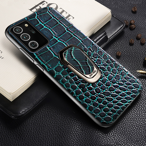 Genuine Leather Mobile Phone Case for Samsung Galaxy Note 20 Ultra Note 10 9 8 S20 FE S9 S7 S8 S10 Plus A50 A70 A51 A40 A41 A10 ► Photo 1/6