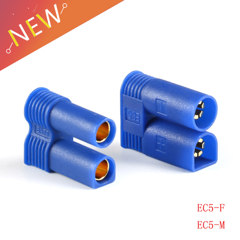 1 Pairs/Lot EC5 Plug 5mm Bullet Connectors10A RC LiPo Battery Charge Adapter M/F Connector For RC Part ► Photo 1/5
