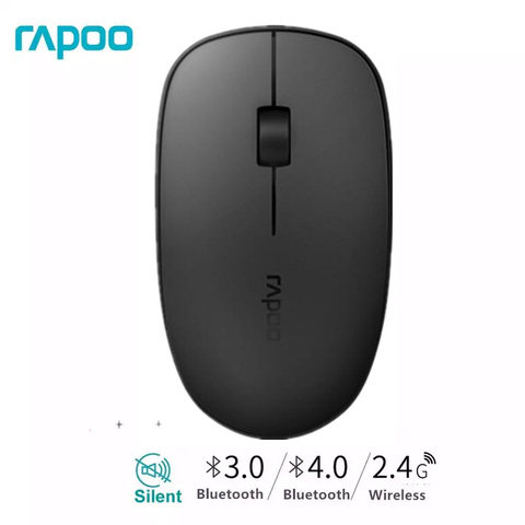 New Rapoo M200G Multi-mode Silent Wireless Mouse with 1300DPI Bluetooth 3.0/4.0 RF 2.4GHz for Three Devices Connection ► Photo 1/6