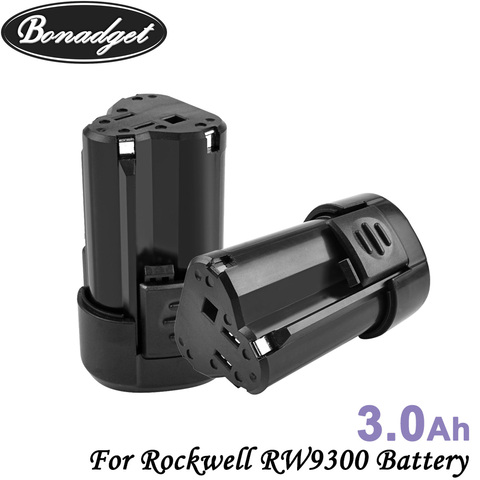 Bonadget 2Pack 12V 3.0Ah Li-ion Battery For Rockwell RW9300 WU127 WU151 WX3827 WA3503 WA3509 WX540 Replace Power Tools Battery ► Photo 1/6