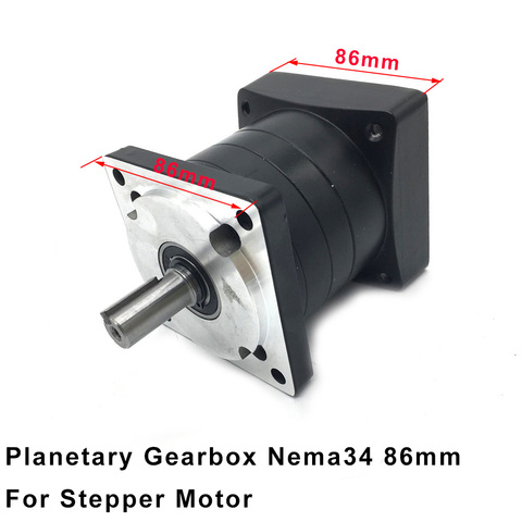 Motor Planetary Gearbox Nema34 86mm Flange 14mm Input 16mm/14mm Output Ratio 3,5,8,10,16,36~216 Speed Reducer for Stepper Motor ► Photo 1/6