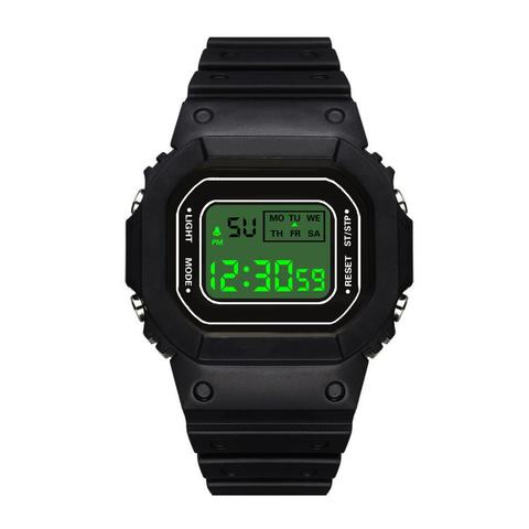 Square Mens University Student Electronic Watch Fashion Outdoor Waterproof Sports Watch Male Colck Plastic Digital Watches Reloj ► Photo 1/6