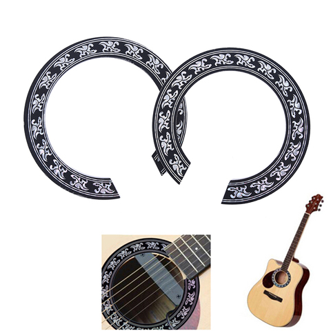 Guitar sound hole flower mouth round decals acoustic guitar sound hole flower sound hole decoration stickers with adhesive ► Photo 1/6