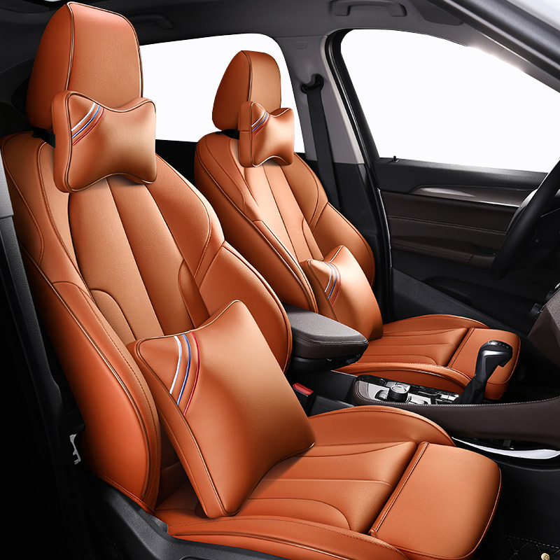 Leather Custom Auto Car Seat Covers For Bmw F10 F11 F15 F16 F20 F25 F30 F34 E60 E70 E90 1 3 5 7 Gt X1 X3 X4 X5 X6 Z4 Styling Alitools - Personalized Automotive Car Seat Covers