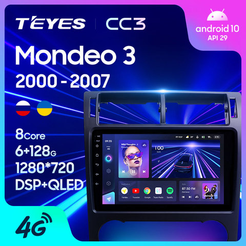 TEYES CC3 For Ford Mondeo 3 2000 - 2007 Car Radio Multimedia Video Player Navigation stereo Android 10 No 2din 2 din DVD ► Photo 1/6