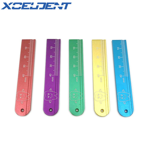 High Quality Aluminium Dental Endo Rulers Span Measure Scale Endodontic Finger Rulers Dentist Tools Materials ► Photo 1/6