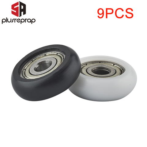 9PCS/12PCS/14PCS 625ZZ POM Bearings Passive Round Roller Wheel with Kossel Nylon Plastic Wheel 5x21.5x7mm for 3D Printer Parts ► Photo 1/5