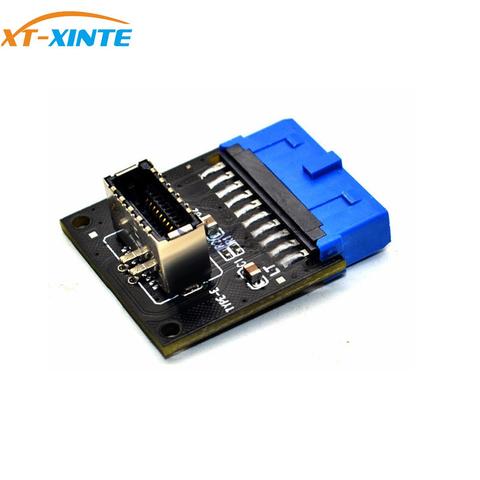 Type C USB3.1 Front Panel Socket USB 3.0 19 Pin to TYPE-E 20Pin Header Extension Adapter for ASUS Motherboard ► Photo 1/5