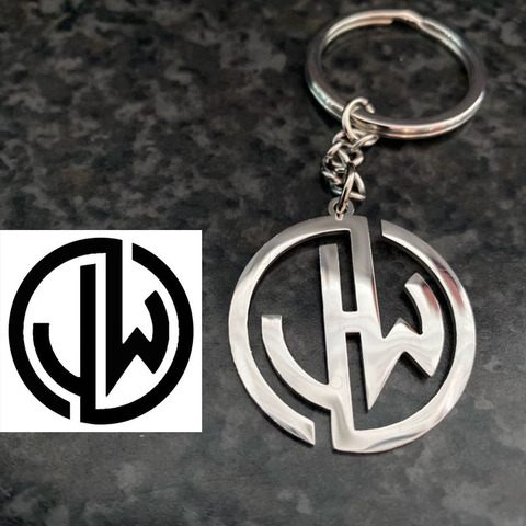 Customized Any Logo Keychain For Women Men BFF Jewelry Stainless Steel Custom Name Letter Key Chain Pendant  Keyring Accessories ► Photo 1/6