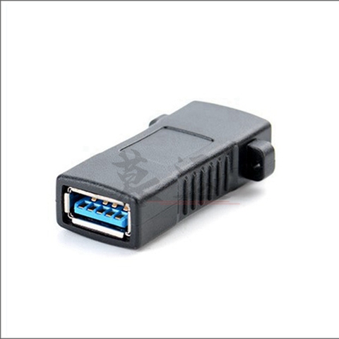 USB 3.0 Female to Female Extension Exteder Coupler Adapter with Panel Mount Holes connector ► Photo 1/6