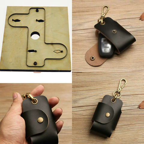 DIY leather craft car key bag case die cutting knife mold metal hollowed punch tool set ► Photo 1/4