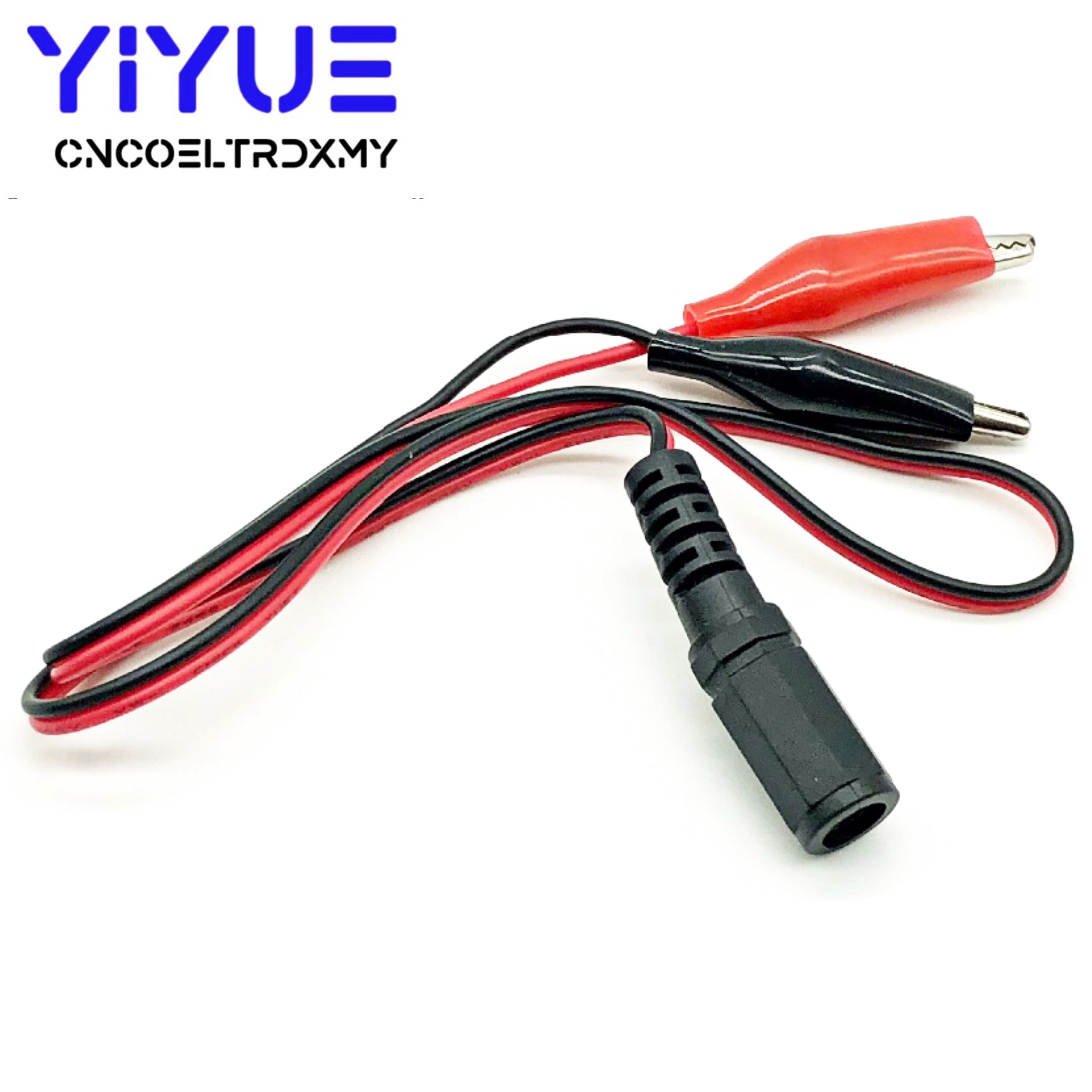 5.5MM 2.1MM  Alligator Clip DC Power male female test lead Cable 12V Power Wire To 2 Crocodile Connector To Male 50cm ► Photo 1/6