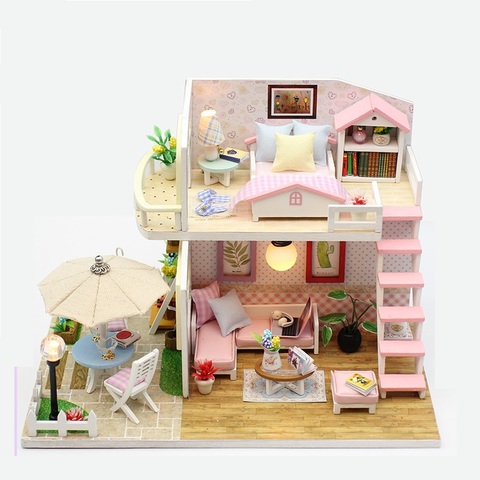 Miniature Dollhouse Lol-Doll Original Dollouse For Lols Toys Casa De Boneca DIY Educational Furniture Lol-House Toys ► Photo 1/3