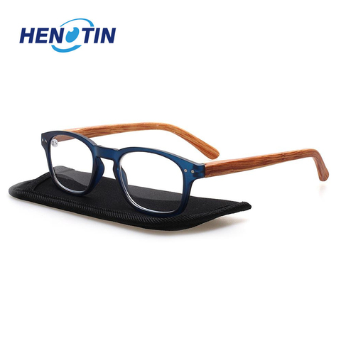 Reading Glasses Men and Woman Eyeglasses Wooden Pattern Men Glass Wood Prescription Diopter Magnifier Optical Gafas de lectura ► Photo 1/6