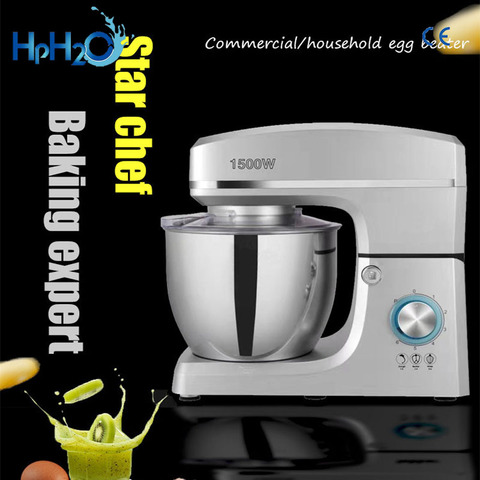 stainless steel bowl 1500W multifunctional Kitchen Stand Mixer Cream Egg Whisk Blender 7L Egg Cream Salad Beater bread maker ► Photo 1/4