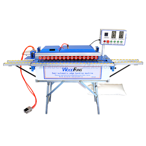 MY06d semi automatic edge banding machine with gluing, trimming,buffing and end cutting ► Photo 1/6